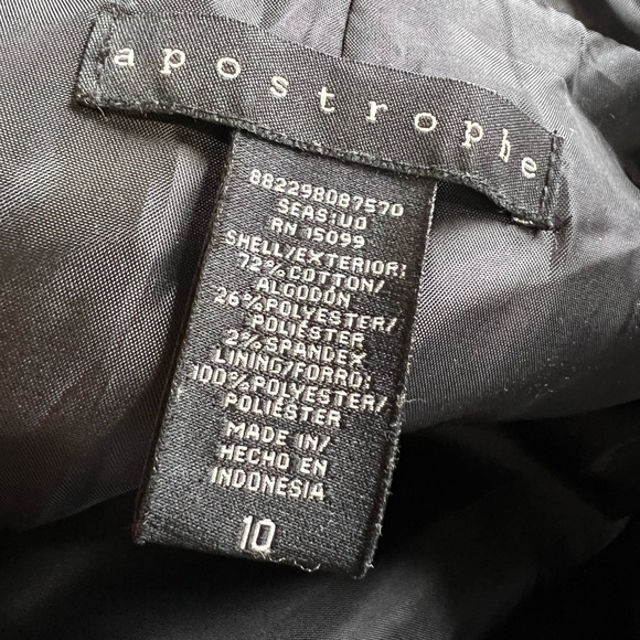 🌷NWOT Apostrophe black stripe blazer - Picture 4 of 10